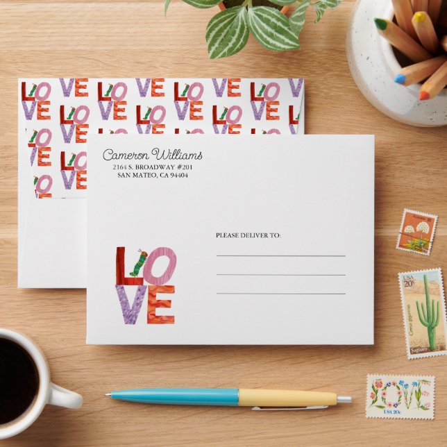 The Very Hungry Caterpillar | LOVE Envelope (Desk)