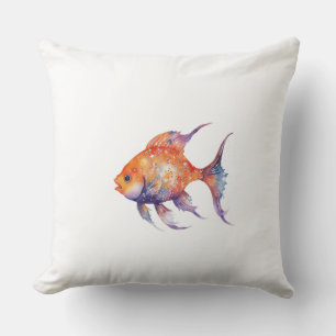 The Very Worried Goldfish Large Cushion