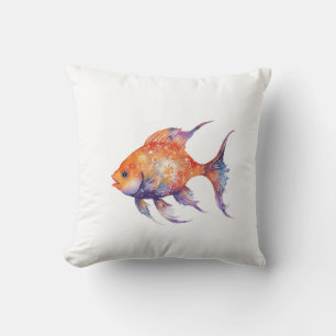 The Very Worried Goldfish Small Cushion