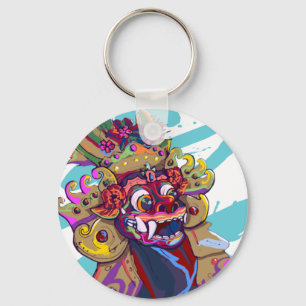 The Vibrant Barong by CRASHTHEKOI Key Ring