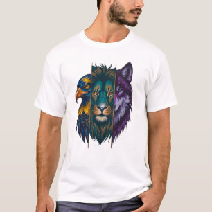 The Vibrant Wild Trio 🐾   Men’s T-Shirt 