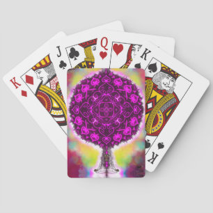 The vibration of the light playing cards