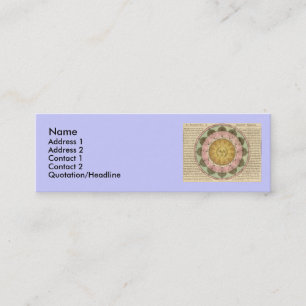 The Vicissitude of Seasons Explained - Map Detail Mini Business Card