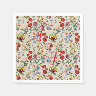 The Victorian-Era Floral Watercolor Napkin