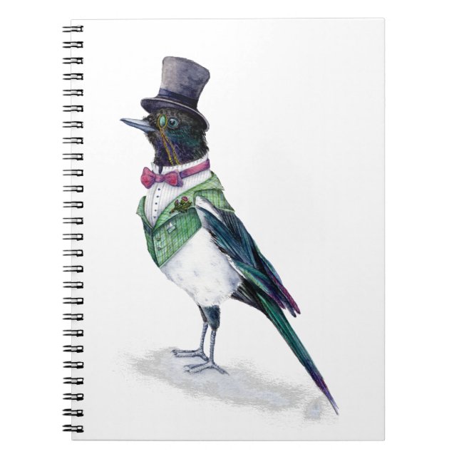 The Victorian Magpie Bird Notebook (Front)