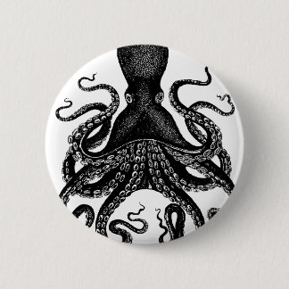 The Victorian Octopus 6 Cm Round Badge