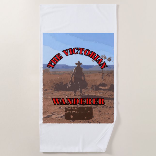 The Victorian Wanderer Beach Towel (Front)