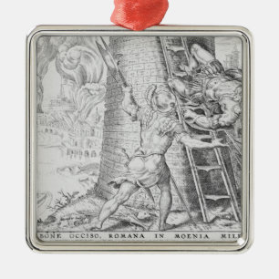 The Victories of Charles V, 1527 Metal Ornament