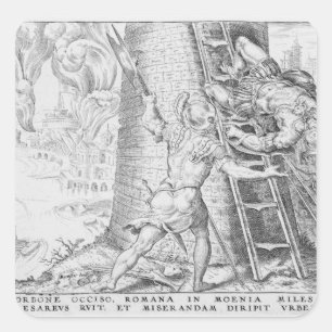 The Victories of Charles V, 1527 Square Sticker