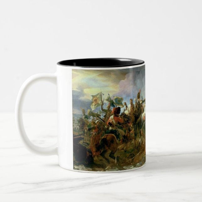 The Victory of Austerlitz Two-Tone Coffee Mug (Left)