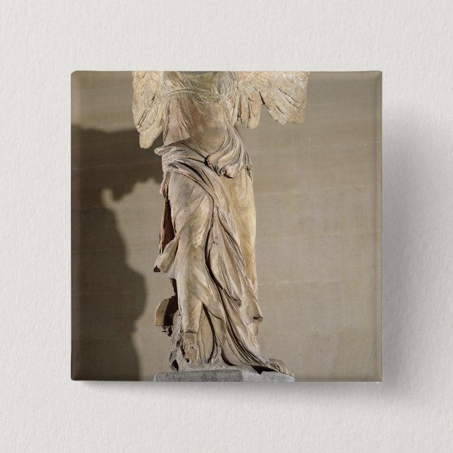 The Victory of Samothrace 15 Cm Square Badge (Front)