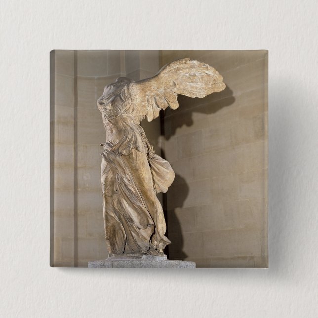 The Victory of Samothrace 15 Cm Square Badge (Front)