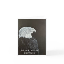 The View Changes Everything Eagle Affirmation Card