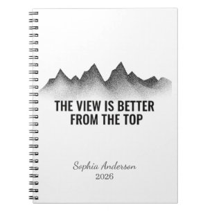 The View Is Better From The Top I Personalised Notebook