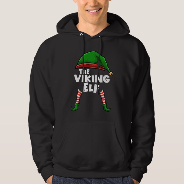 The VIKING Elf Family Christmas Group Matching PJ Hoodie (Front)