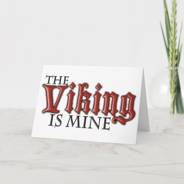 The Viking is Mine Holiday Card (Front)