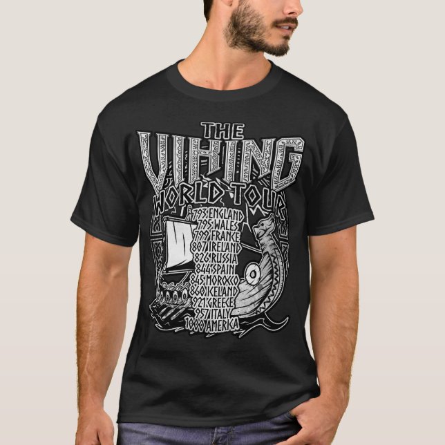 The Viking Ship World Tour T-Shirt (Front)