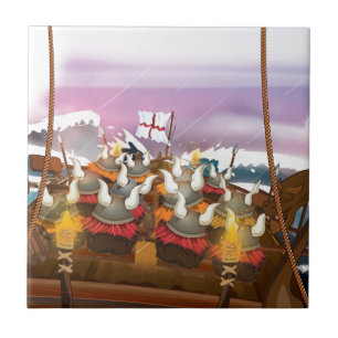 The Vikings Ceramic Tile