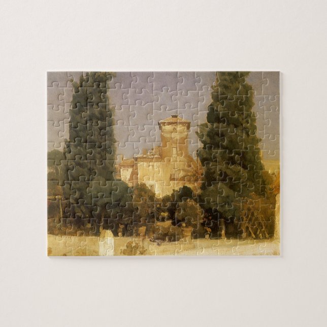 The Villa Malta, Rome by Lord Frederic Leighton Jigsaw Puzzle (Horizontal)