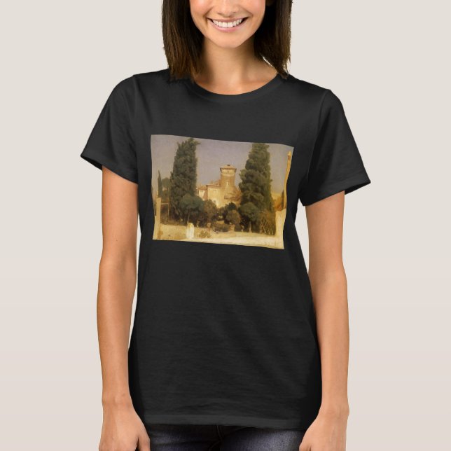 The Villa Malta, Rome by Lord Frederic Leighton T-Shirt (Front)