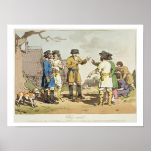 The Village Council, etched by the artist, publish Poster