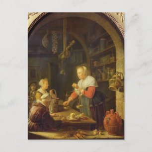 The Village Grocer, 1647 Postcard