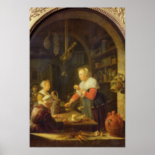 The Village Grocer, 1647 Poster