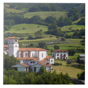 The village of Amaiur in the Baztan Valley of Ceramic Tile