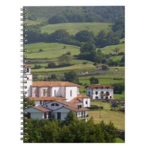 The village of Amaiur in the Baztan Valley of Notebook