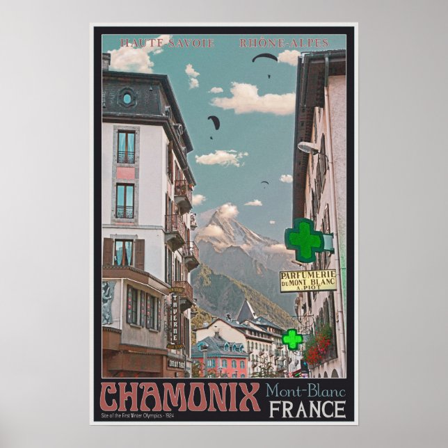 The Village of Chamonix - BonW Poster (Front)