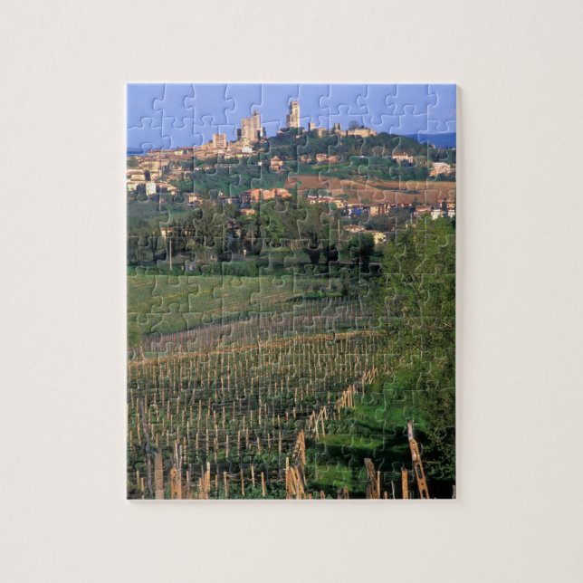 The village of San Gimignano sits in the rolling Jigsaw Puzzle (Vertical)