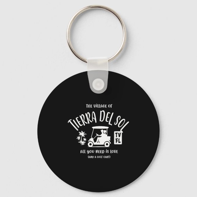 The Village Of Tierra Del Sol Tv Fl Golf Cart Desi Key Ring (Front)