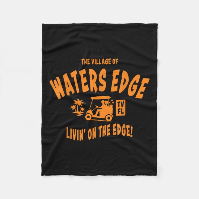 The Village Of Waters Edge Tv Fl Golf Cart Design  Fleece Blanket (Front)