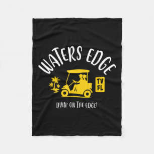 The Village Of Waters Edge Tv Fl Golf Cart Design  Fleece Blanket