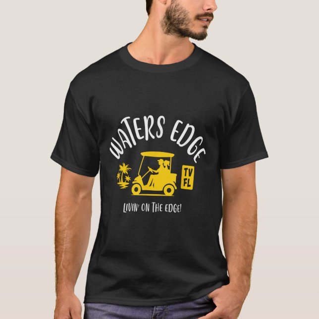 The Village Of Waters Edge Tv Fl Golf Cart Design  T-Shirt (Front)