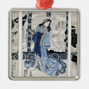 The village of Yatsuhashi at Okasaki Metal Ornament