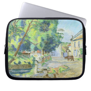 The Village (pastel on paper) Laptop Sleeve