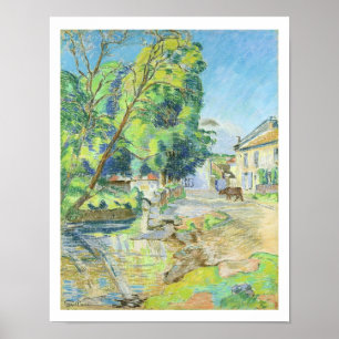 The Village (pastel on paper) Poster