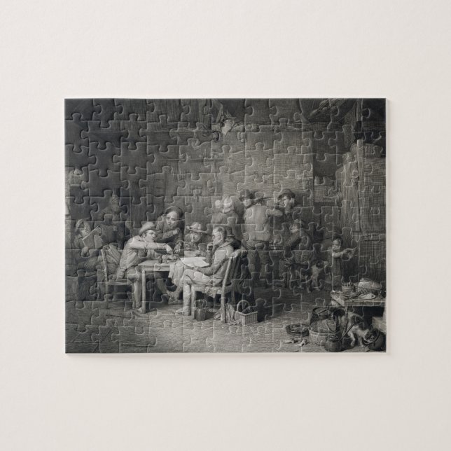The Village Politicians, engraved by Abraham Raimb Jigsaw Puzzle (Horizontal)