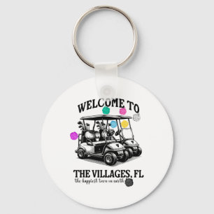 The Villages Florida Fl Retirement Funny Golf Loof Key Ring