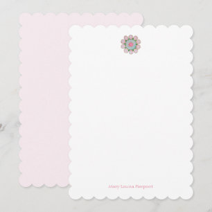 The Vine Scalloped Personalised Card