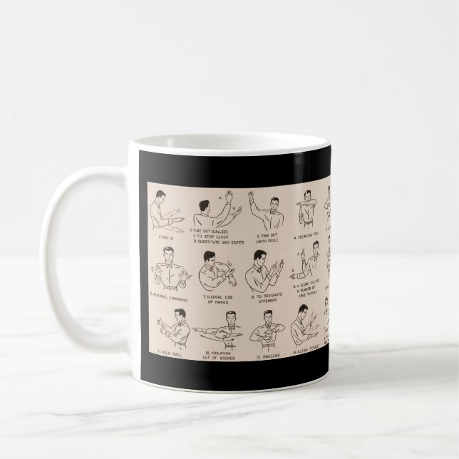 The Vintage Basketball Referee Coffee Mug (Left)