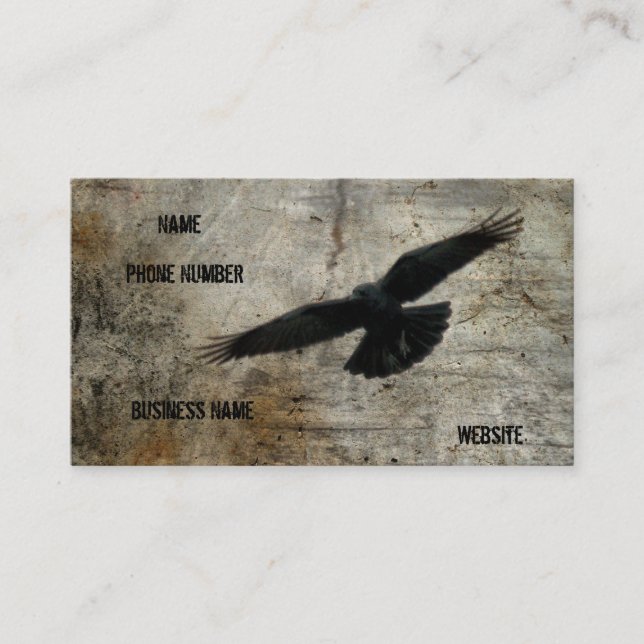 The Vintage Crow Business Card (Front)