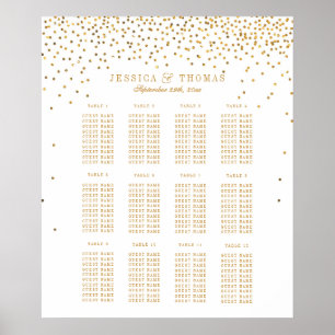 The Vintage Glam Gold Confetti Wedding Collection Poster