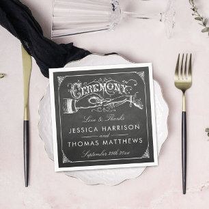 The Vintage Marriage Chalkboard Wedding Collection Napkin