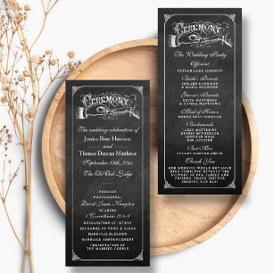 The Vintage Marriage Chalkboard Wedding Collection Program