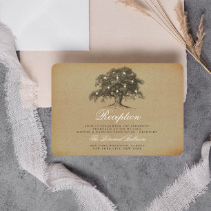The Vintage Old Oak Tree Wedding Collection Enclosure Card