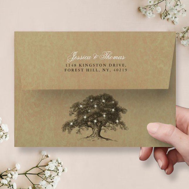 The Vintage Old Oak Tree Wedding Collection Envelope (Creator Uploaded)