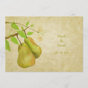 The Vintage Perfect Pear II Invitation
