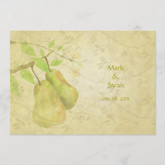 The Vintage Perfect Pear Invitation